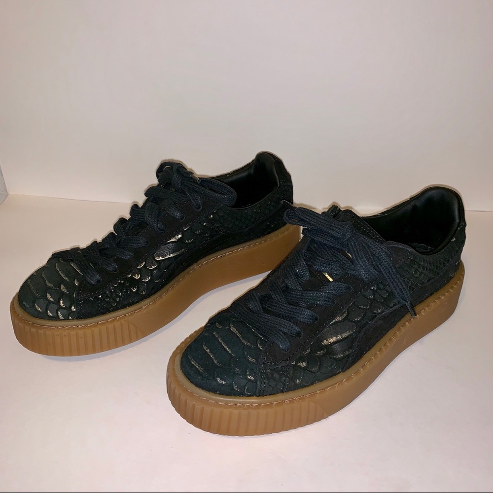 Rihanna Black and Gold Pumas⭐️Take 50% OFF - Picture 3 of 5